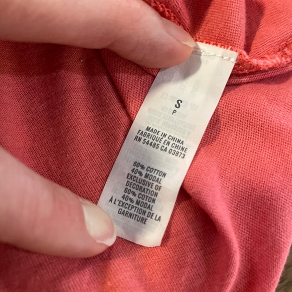 aerie tie back coral T shirt size small - Picture 8 of 10